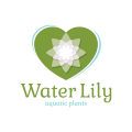 логотип Водные водные растения Lily