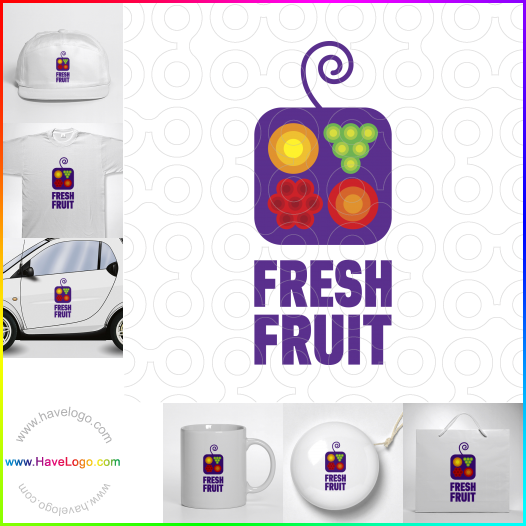 購買此新鮮水果logo設計28801