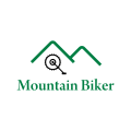 логотип катание на горных велосипедах