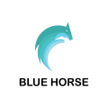 Blaues Pferd logo