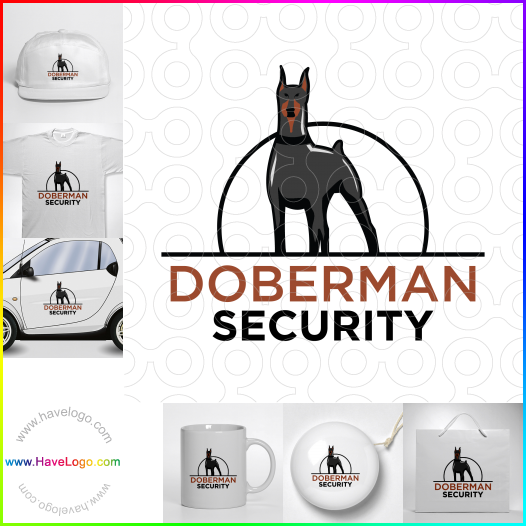Dobermann Sicherheit logo 64811