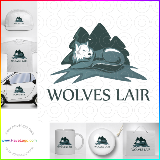 логотип волк - 51956