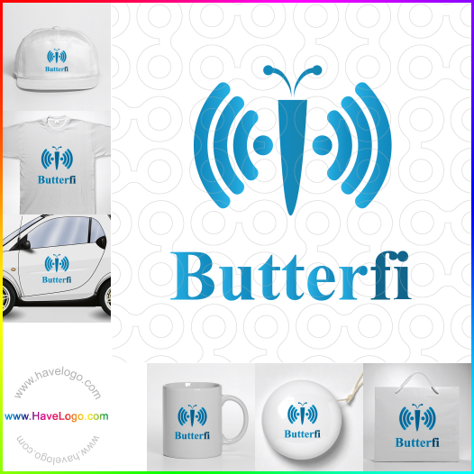 логотип бабочки - 49428