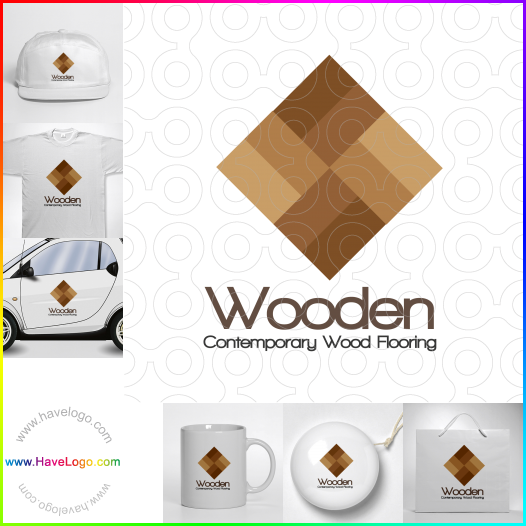buy wood logo 24562