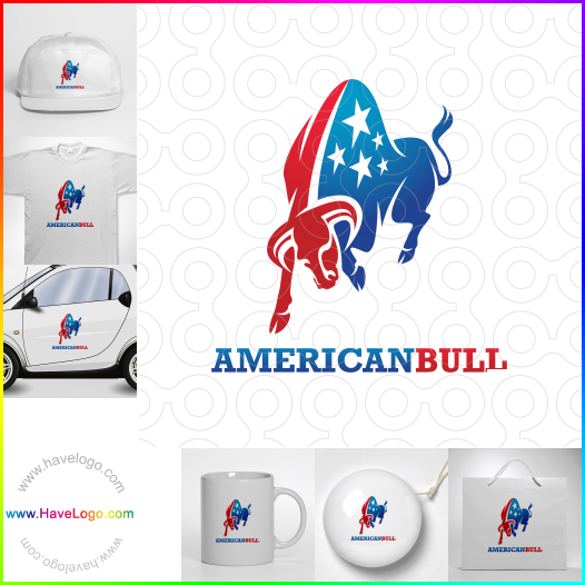 購買此美國公牛logo設計61593