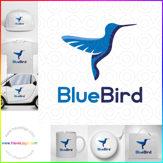 購買此藍鳥logo設計66392