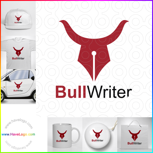 логотип Bull Writer - 63269