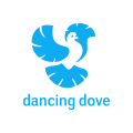 飛舞的白鴿Logo