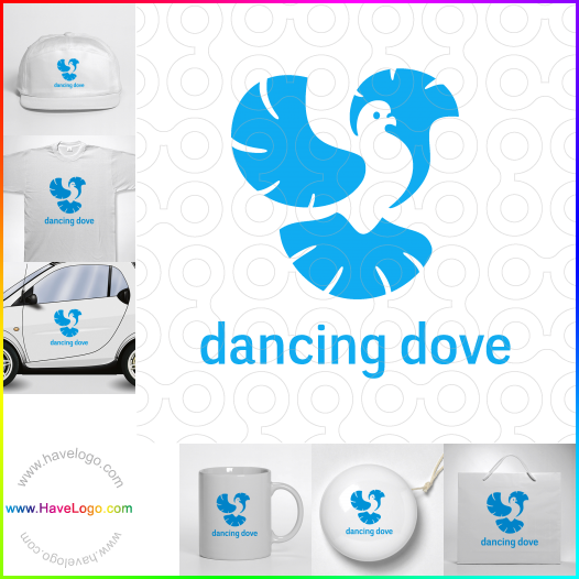 логотип Танцующий голубь - 62476