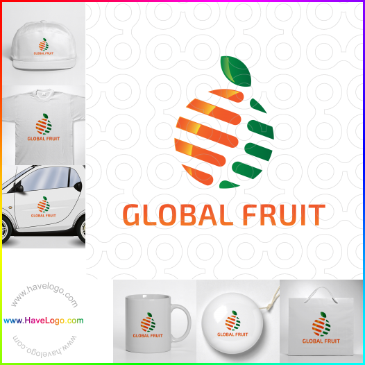 購買此全球水果logo設計66377