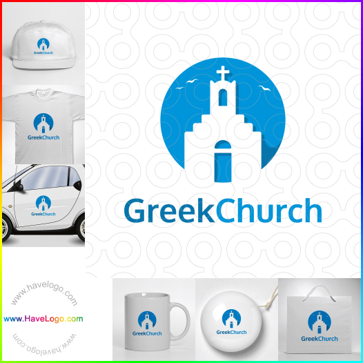 このギリシャ教会のロゴデザインを購入する - 63558