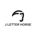логотип J Letter Horse