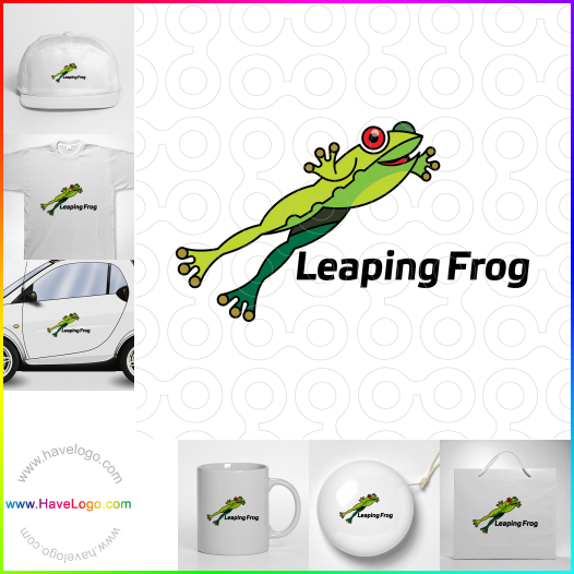 この跳躍する蛙のロゴデザインを購入する - 63159