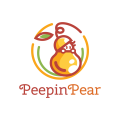 логотип Peepin Pear