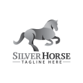 Silbernes Pferd logo