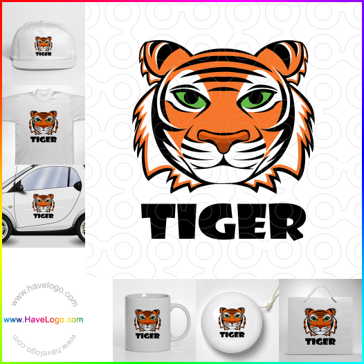 Tiger Maskottchen logo 61986