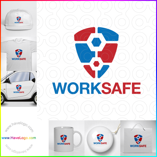 логотип Безопасность работы - 65329