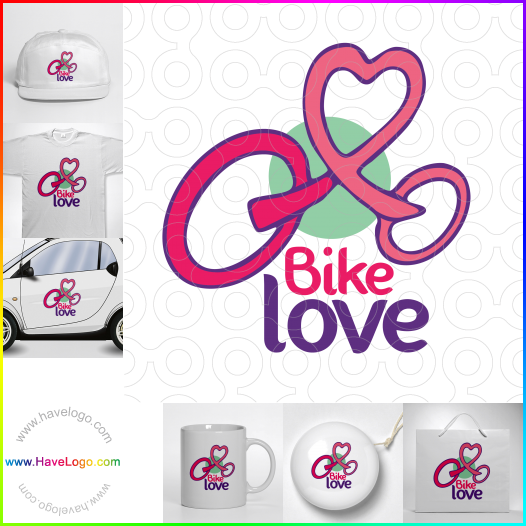 логотип любовь велосипеды - 24647