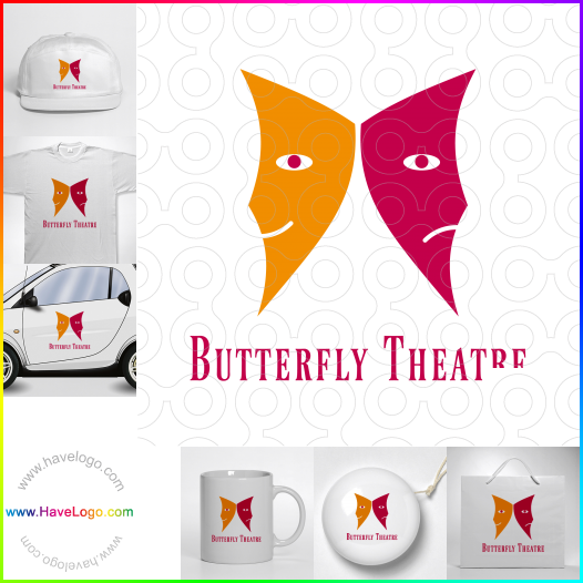 購買此蝴蝶logo設計23396