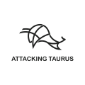 Attacking Bull  logo
