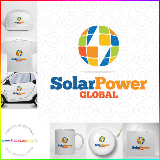 この太陽光発電グローバルのロゴデザインを購入する - 61904