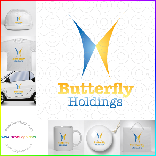 購買此蝴蝶logo設計56388