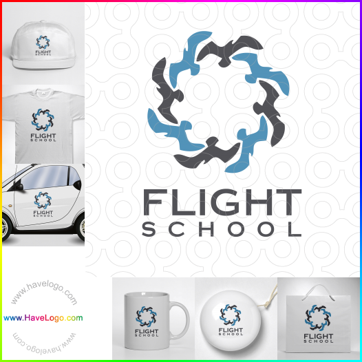 この航空学校のロゴデザインを購入する - 56929