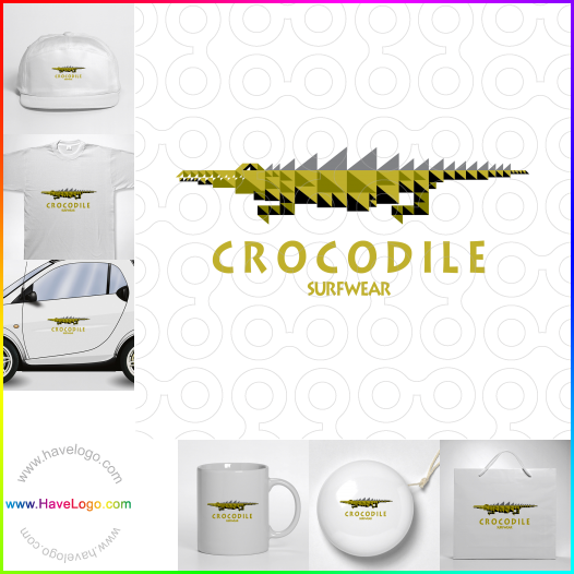 логотип крокодил - 18215