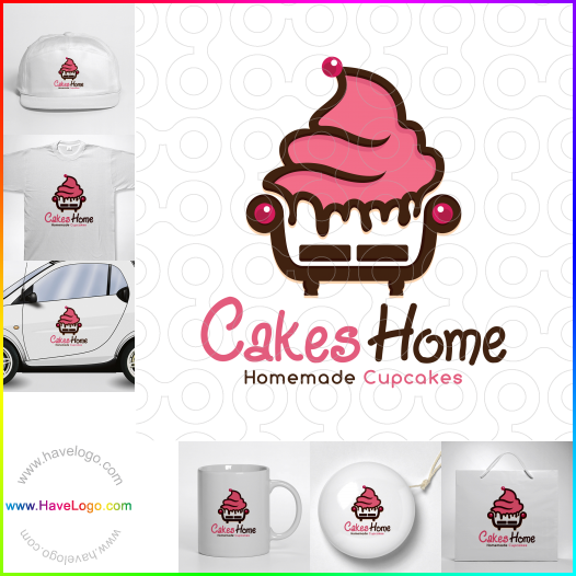 購買此家庭自製的蛋糕蛋糕logo設計65814