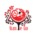 логотип Стекло красного цвета