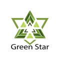  Green star  logo