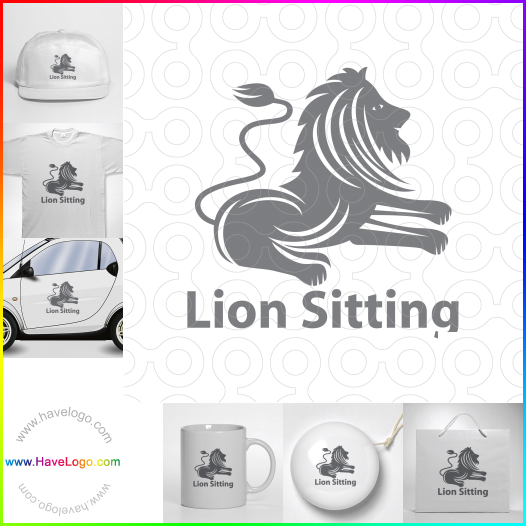 購買此獅子坐logo設計62945