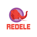 赤い象ロゴ