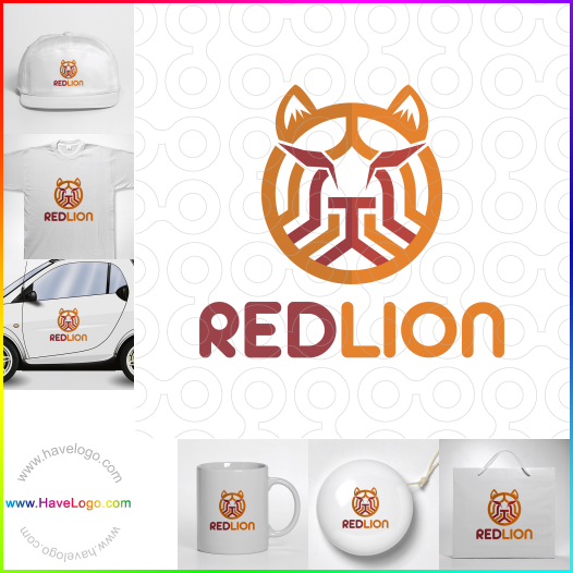 購買此紅獅子logo設計64888
