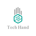  Tech hand  logo