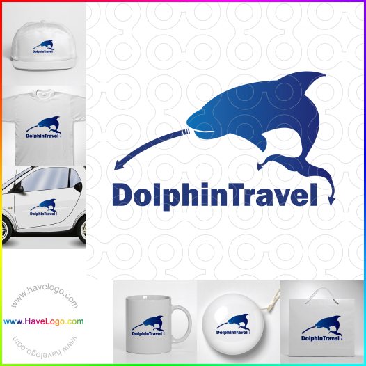 логотип дельфин - 9134