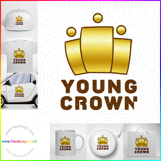 この王冠のロゴデザインを購入する - 14316