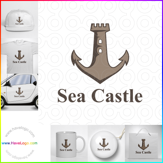 この海の城のロゴデザインを購入する - 61817