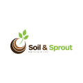 логотип почва и ростка