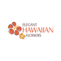 Elegante hawaiische Blumen logo