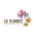 Blumenhändler Logo