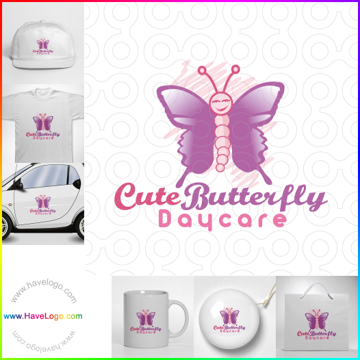 логотип бабочка - 22648