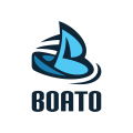 логотип лодка