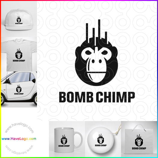 логотип Bomb Chimp - 61559