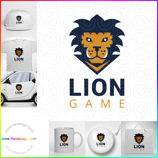 購買此獅子的遊戲logo設計60940