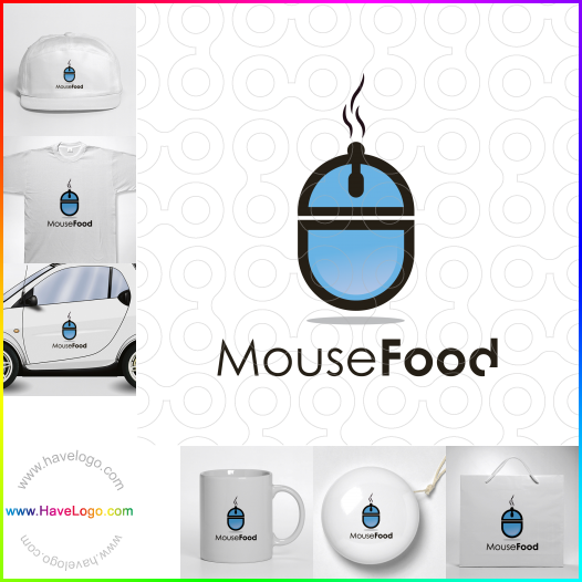 логотип Мышь Food - 64723