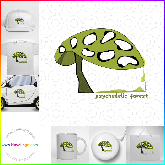 Psychedelischer Wald logo 61999