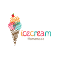 ice cream cart Logo