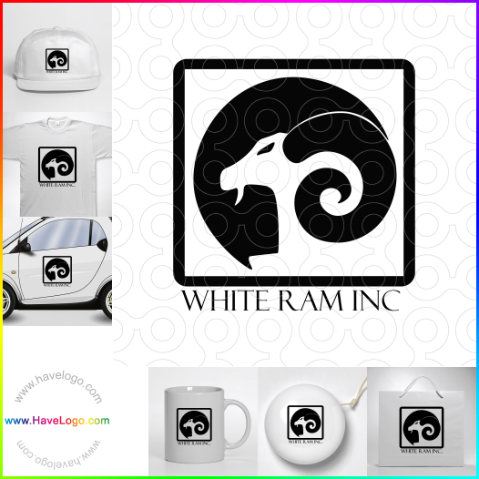 логотип белый ram inc - 66995
