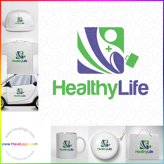 この健康的な生活のロゴデザインを購入する - 65446